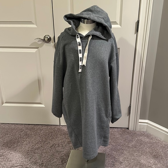 UGG Dresses & Skirts - Cozy fleece backed hooded sweatshirt dress by ugg Australia soft grey